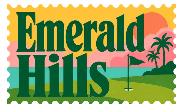 The Emerald Hills print art