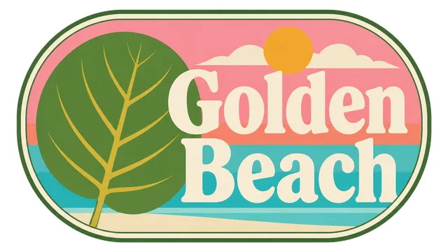 The Golden Beach print art