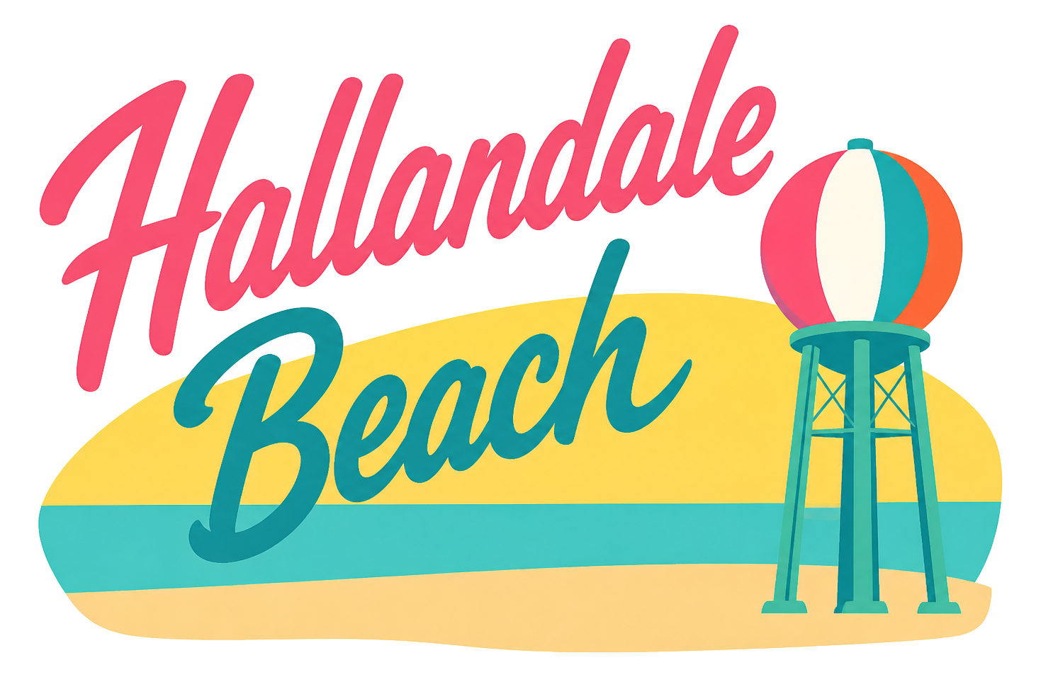 The Hallandale Beach print art
