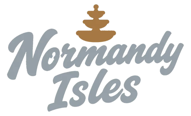 The Normandy Isles mark